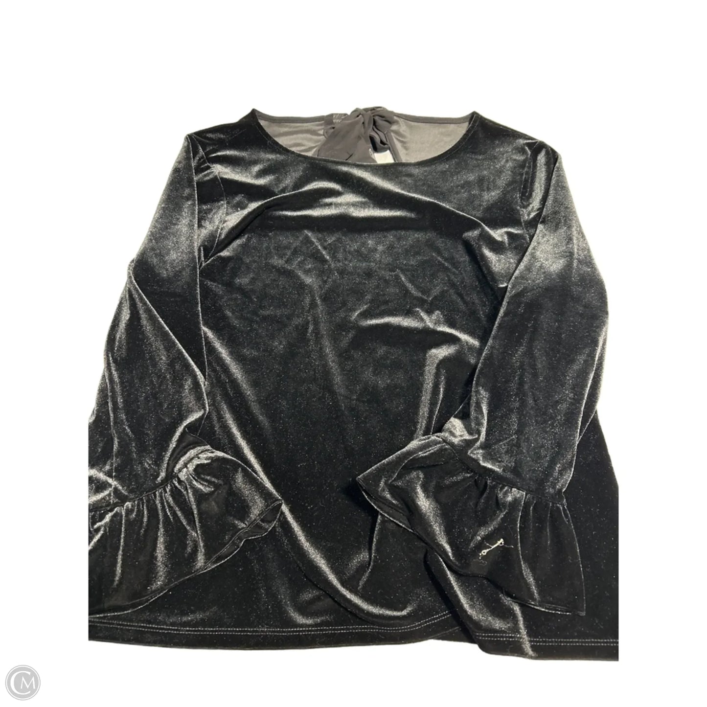 Top Long Sleeve By Talbots In Black, Size: L