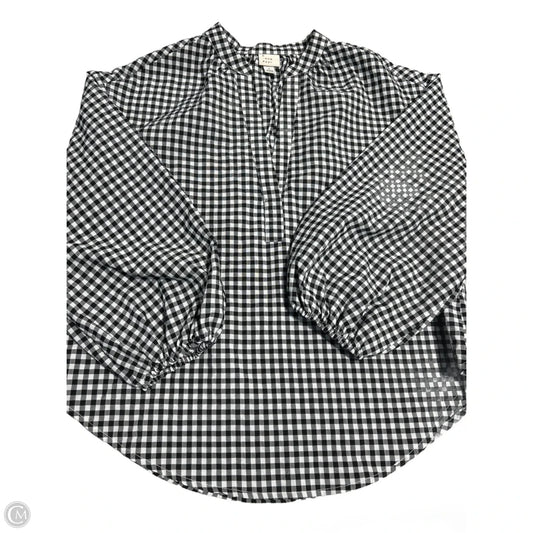 Top Long Sleeve By A New Day In Black & White, Size: S