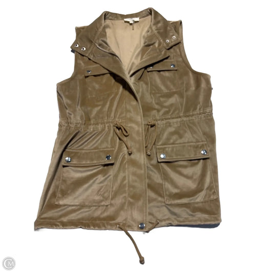 Vest Fleece By Entro In Tan, Size: L