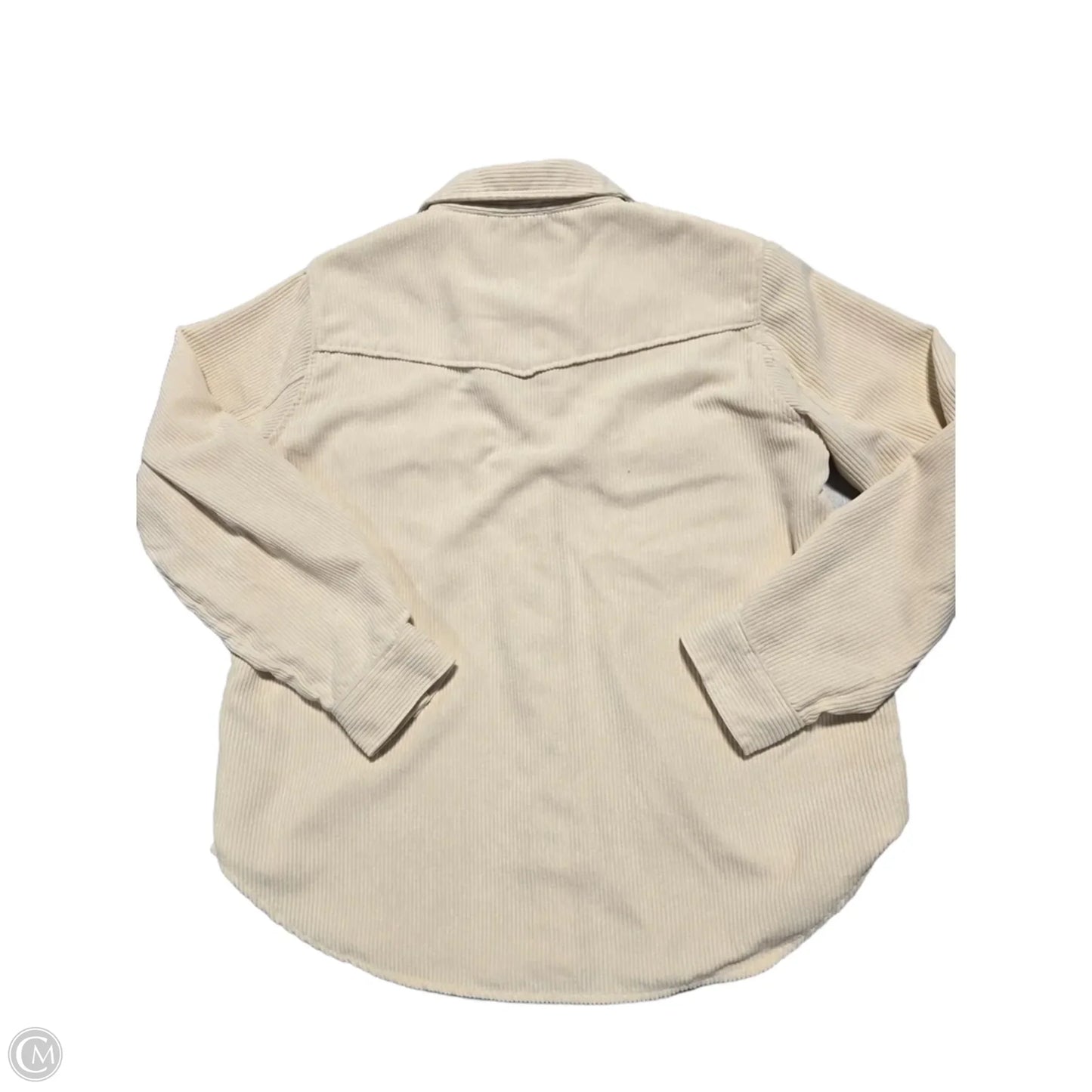 Top Long Sleeve By Velvet Heart In Cream, Size: L