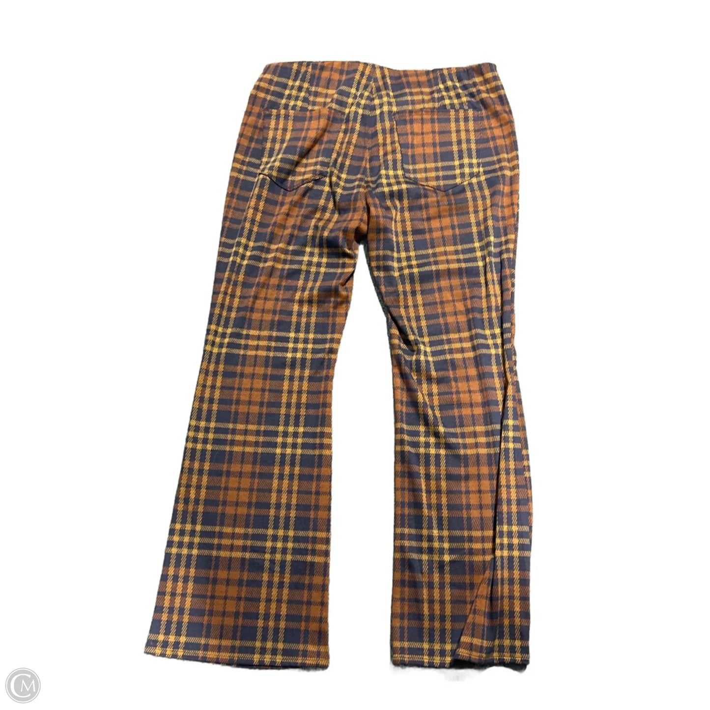 Pants Linen By American Eagle In Plaid Pattern, Size: 14