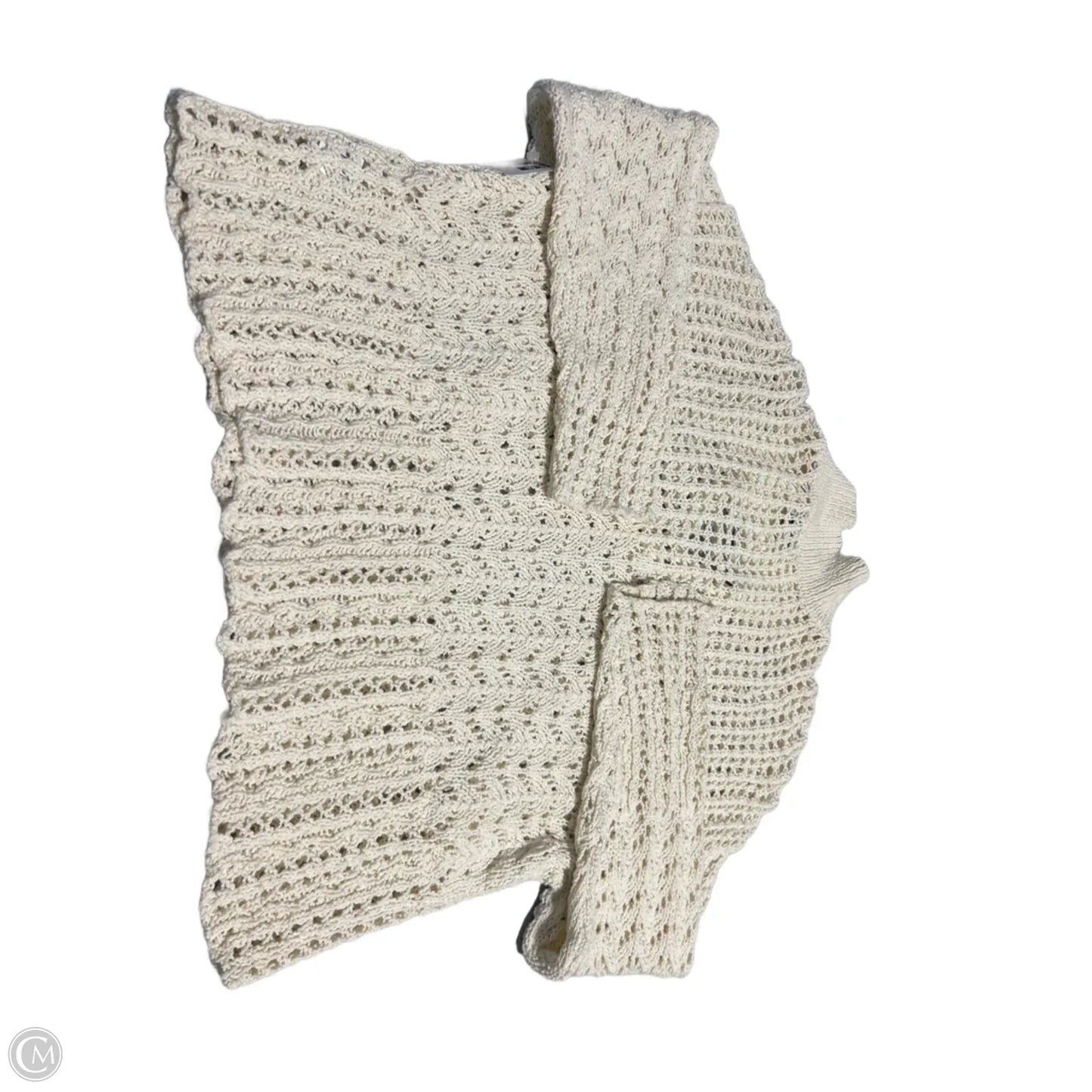 Top Long Sleeve By American Eagle In Cream, Size: L