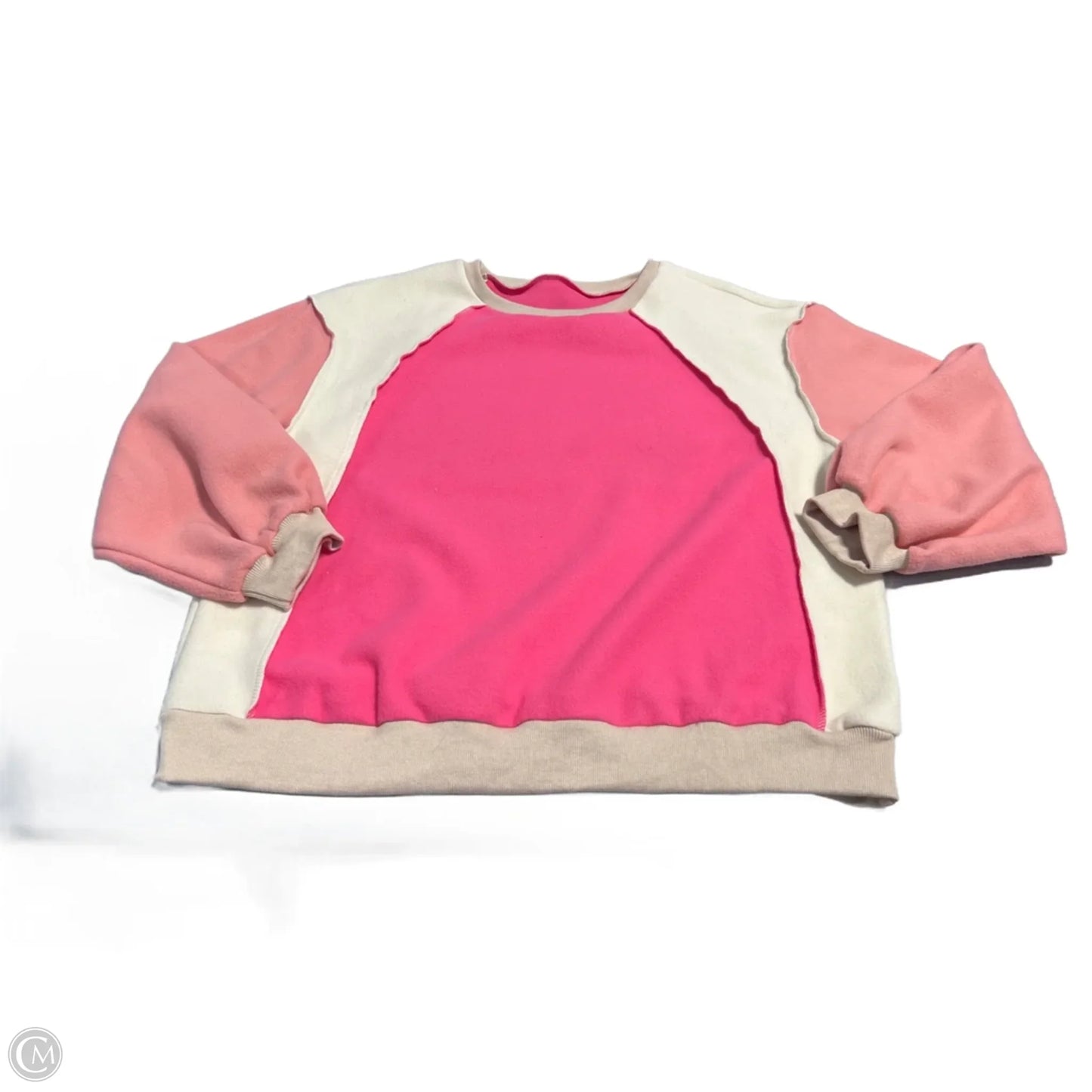 Top Long Sleeve By Shein In Pink, Size: L