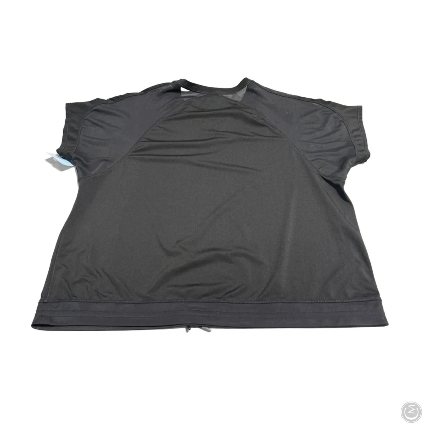 Athletic Top Short Sleeve By Athletic Works In Black, Size: M