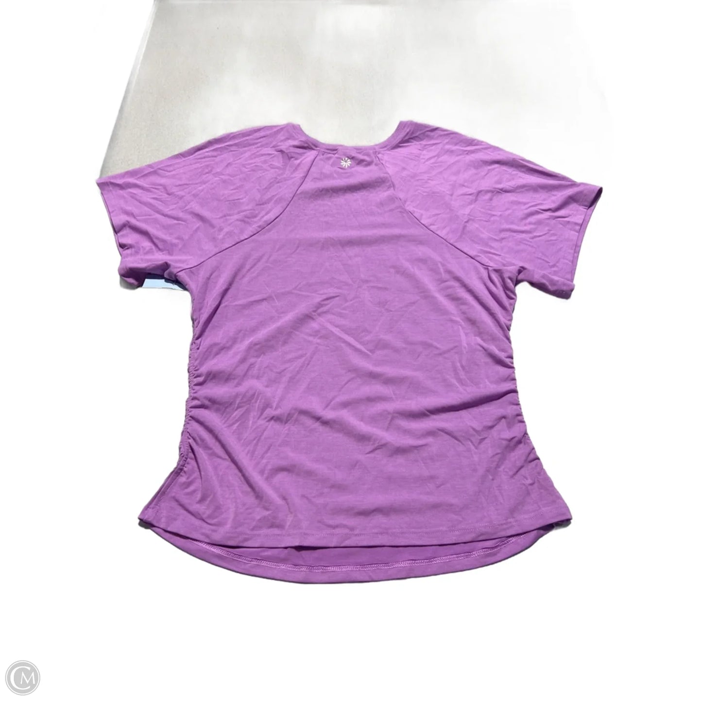 Athletic Top Short Sleeve By Athleta In Purple, Size: M