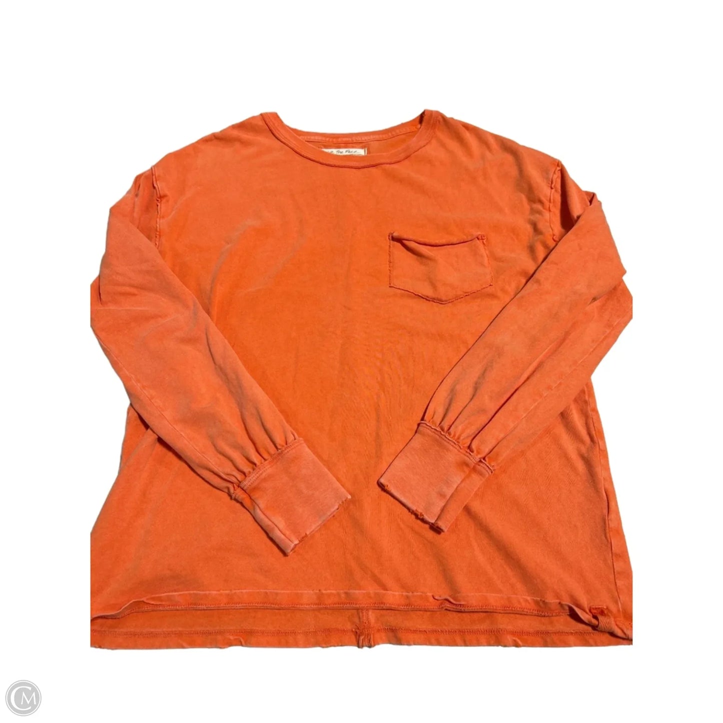 Top Long Sleeve By We The Free In Orange, Size: Xs
