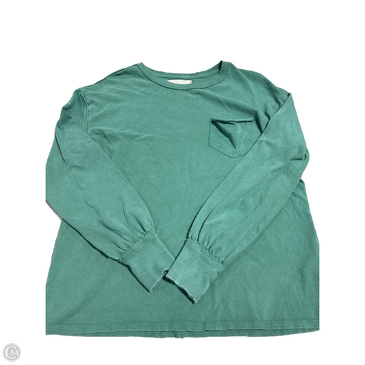 Top Long Sleeve By We The Free In Green, Size: Xs
