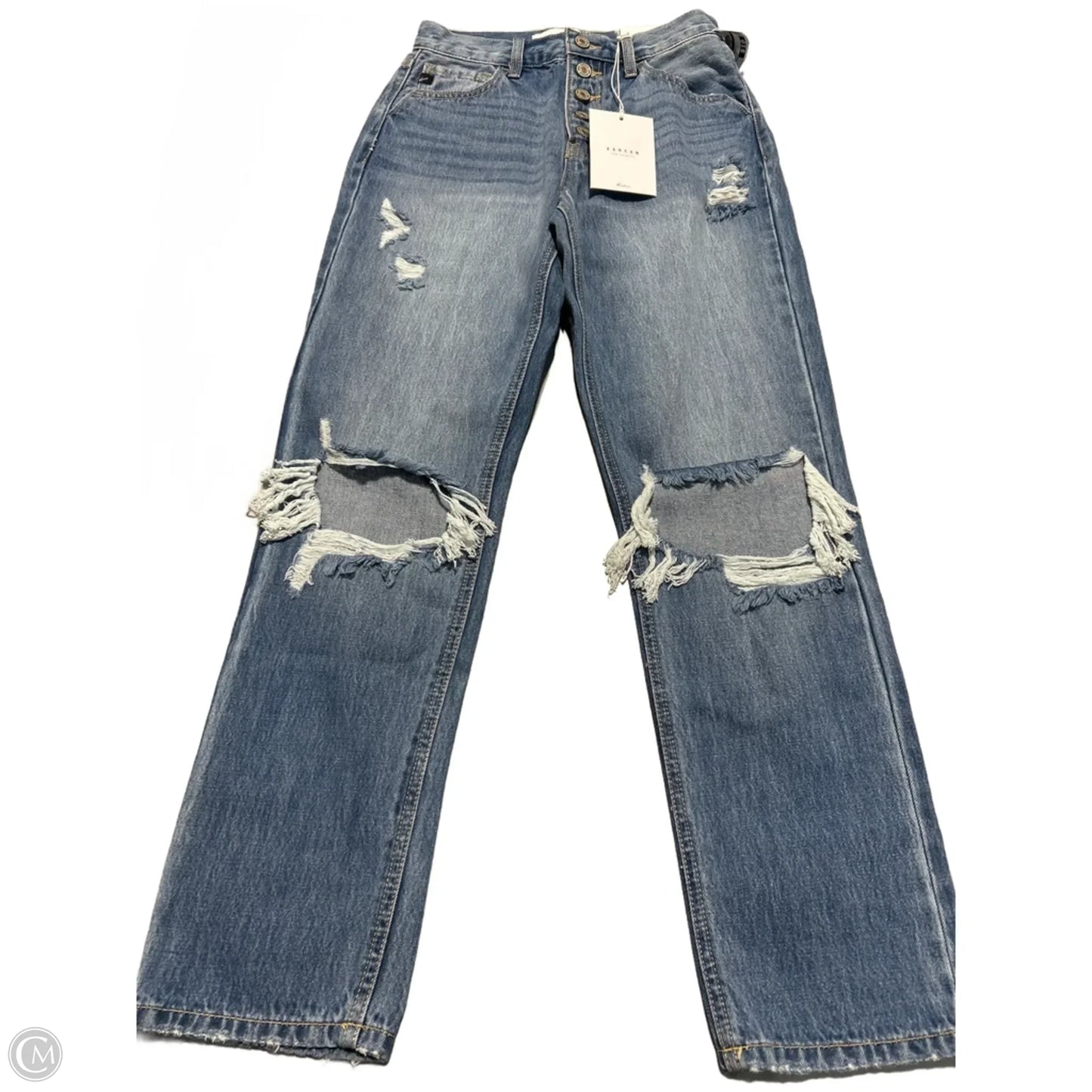 Jeans Boot Cut By Kancan In Blue Denim, Size: 0