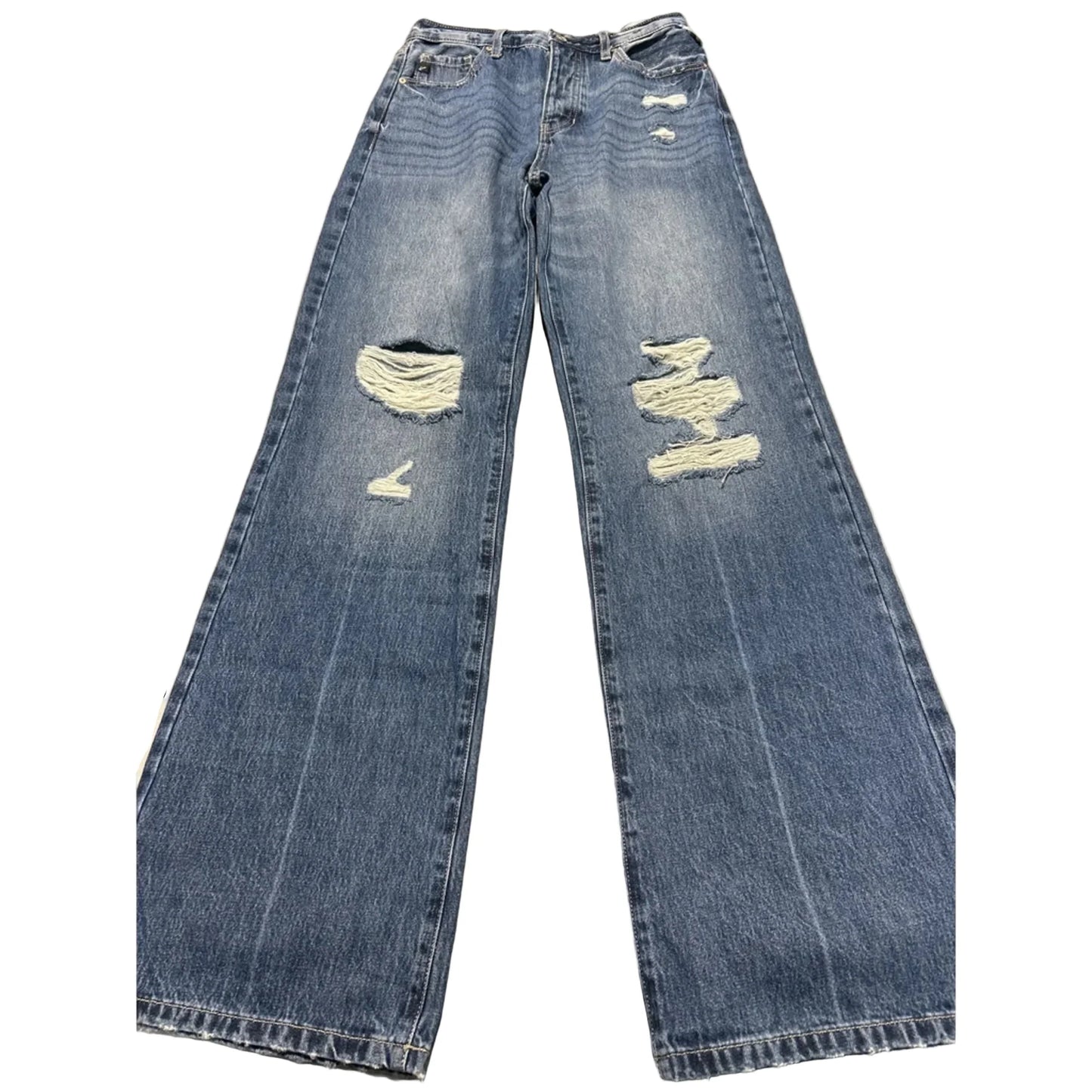 Jeans Straight By Kancan In Blue Denim, Size: 4