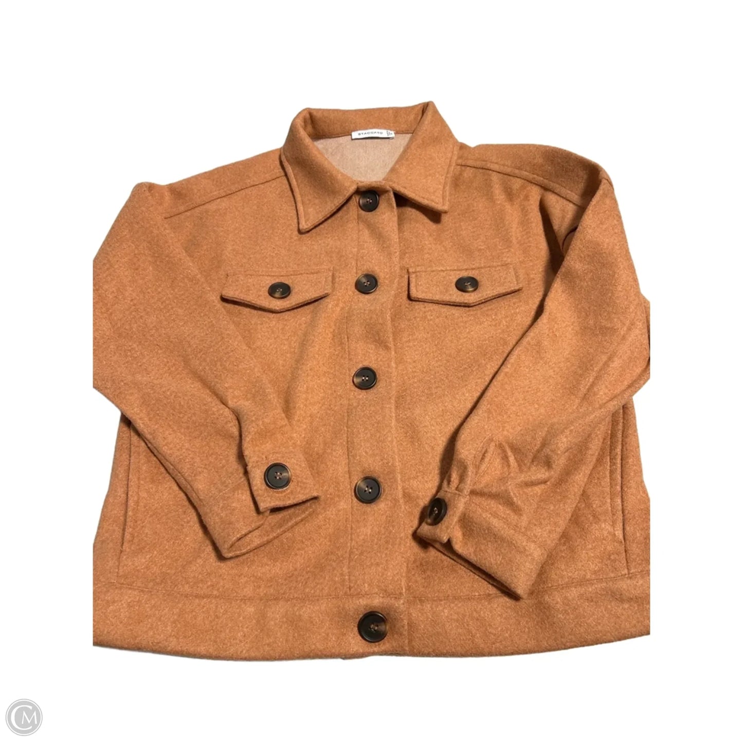 Jacket Faux Fur & Sherpa By Staccato In Orange, Size: S