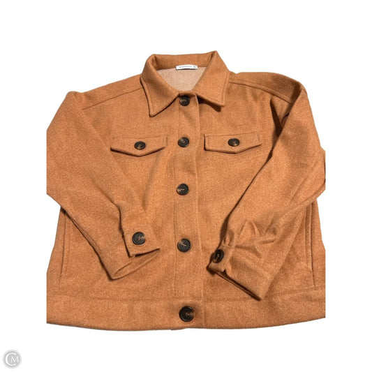 Jacket Faux Fur & Sherpa By Staccato In Orange, Size: S