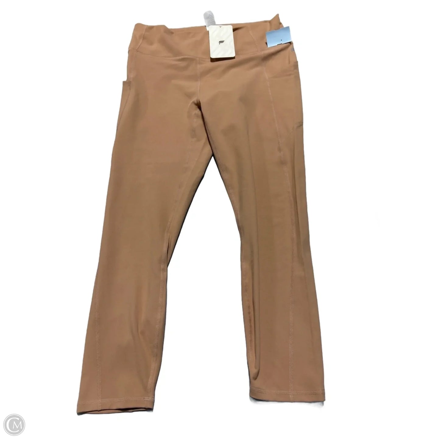 Athletic Leggings By Fabletics In Tan, Size: Xl