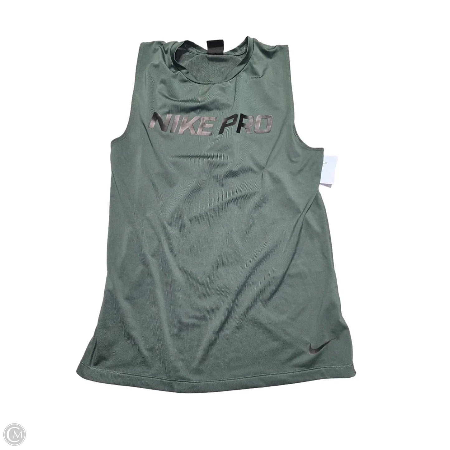 Athletic Tank Top By Nike In Green, Size: M