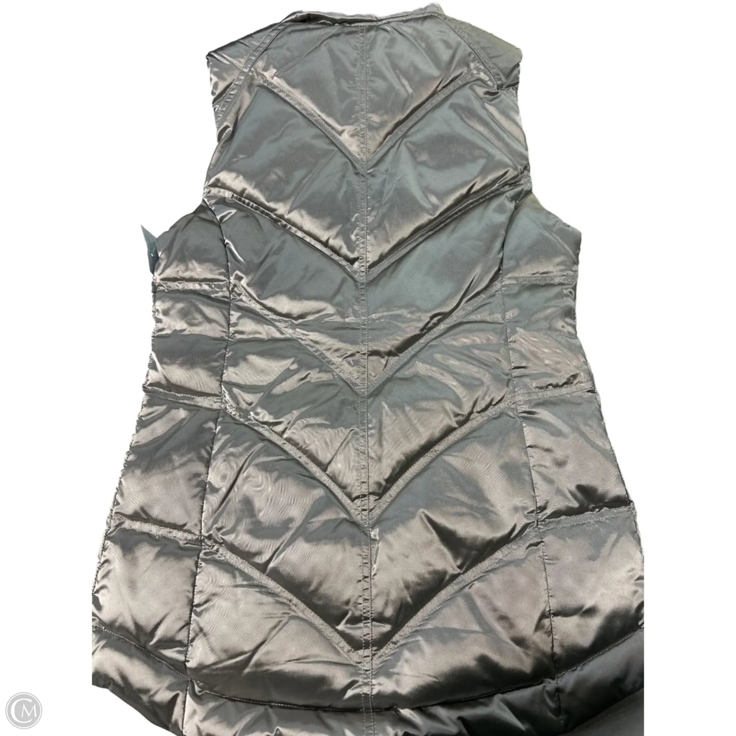 Vest Puffer & Quilted By Athleta In Silver, Size: Xs
