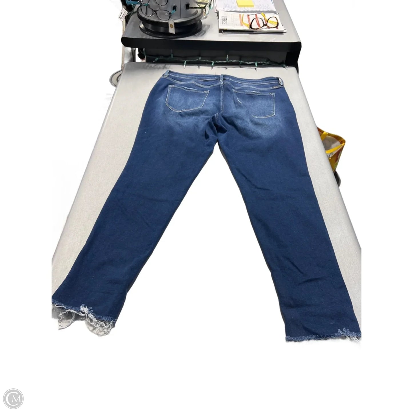 Jeans Straight By Kancan In Blue Denim, Size: 2x