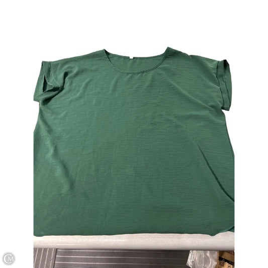 Blouse Short Sleeve By Acting Pro In Green, Size: 3x