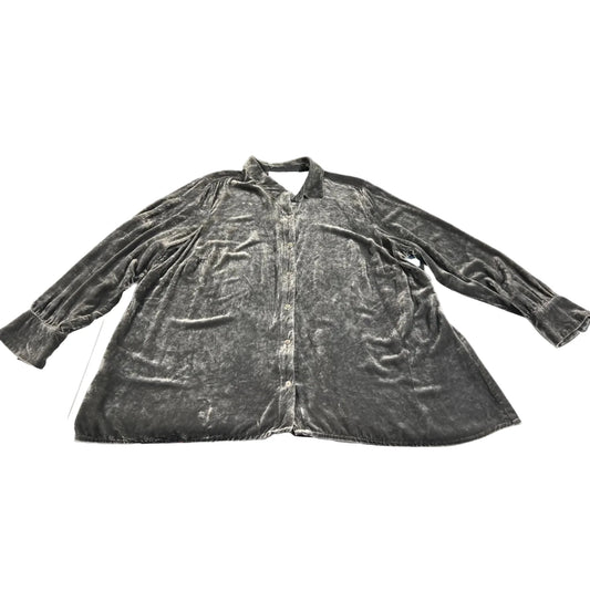 Top Long Sleeve By J. Jill In Grey, Size: 2x