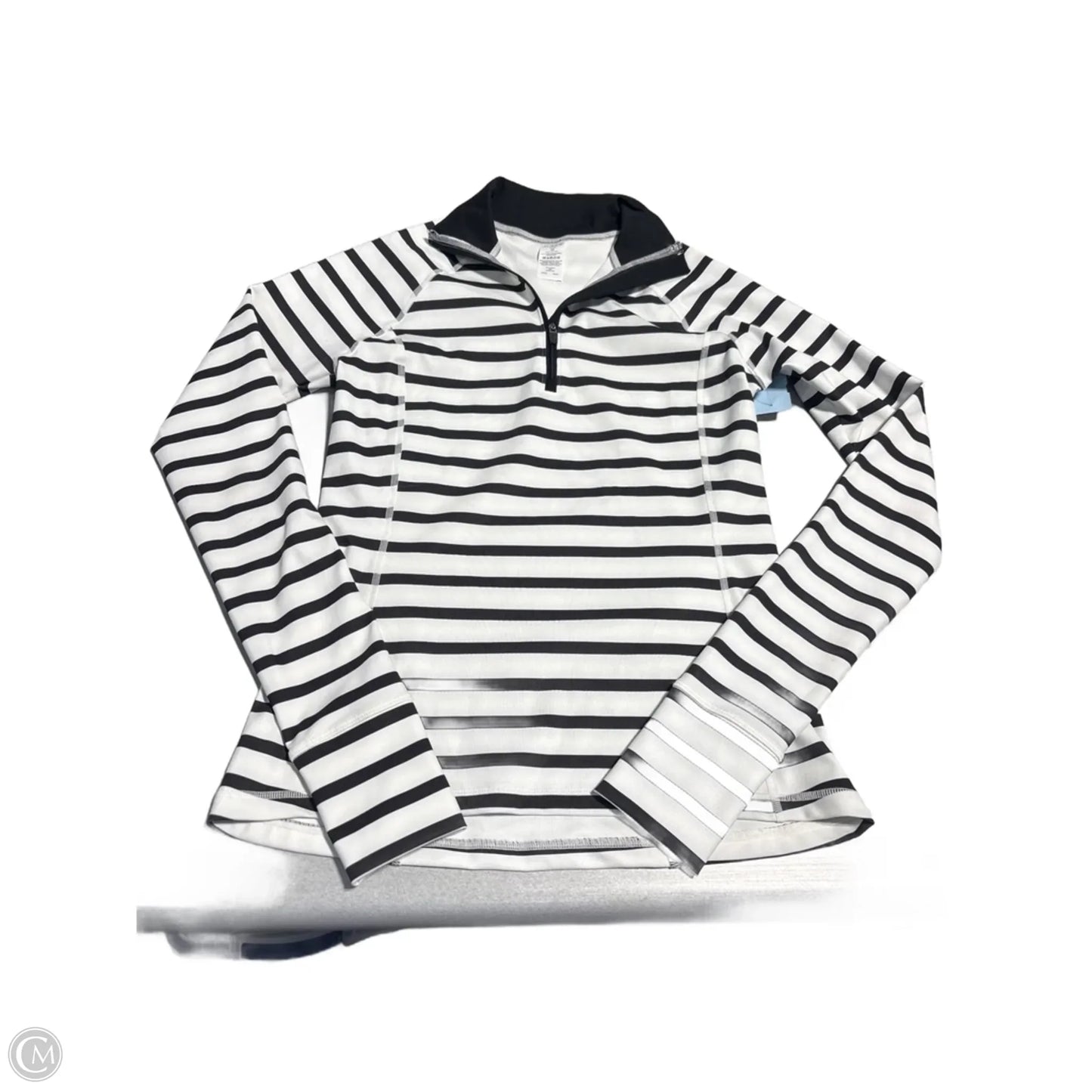 Athletic Top Long Sleeve Collar By J. Crew In Striped Pattern, Size: Xs