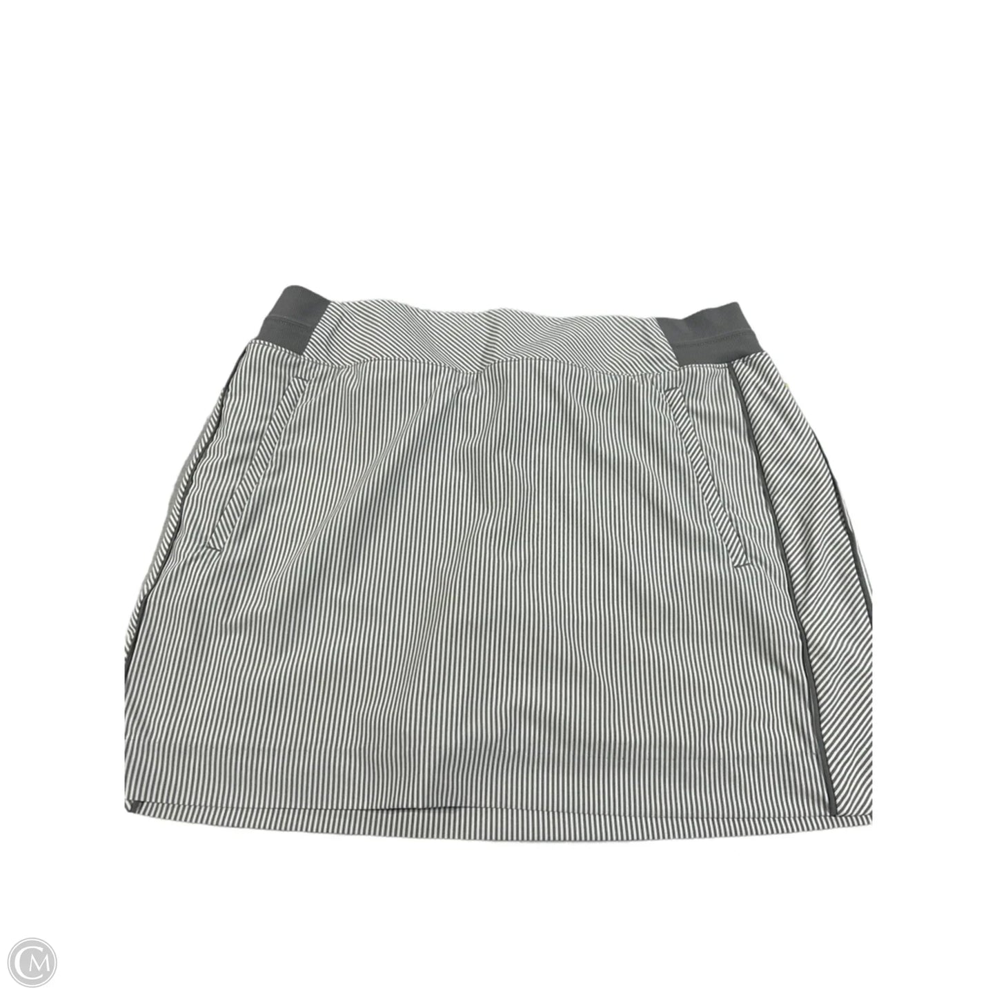 Athletic Skort By Athleta In Grey & White, Size: 14