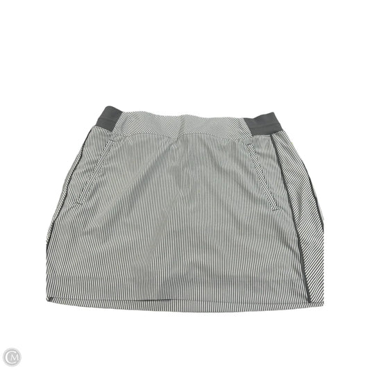 Athletic Skort By Athleta In Grey & White, Size: 14