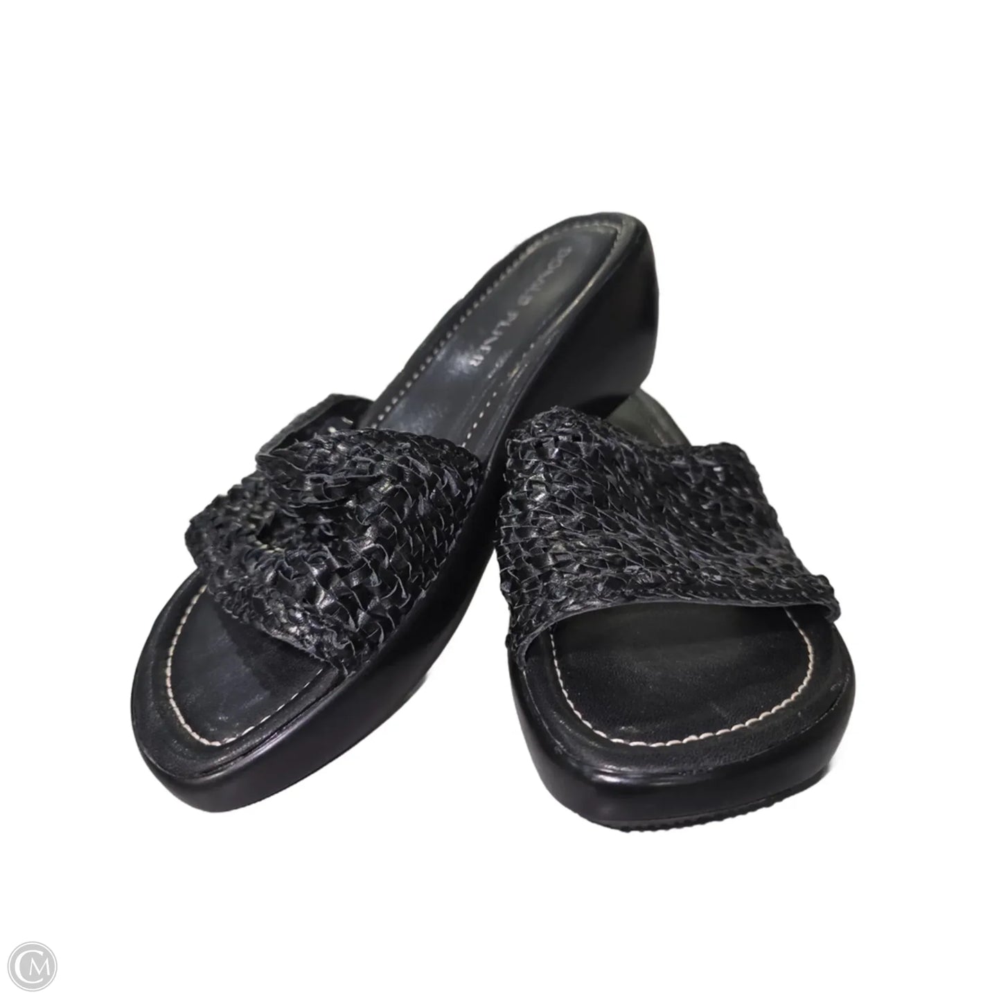 Sandals Flats By Donald Pliner In Black, Size: 7.5