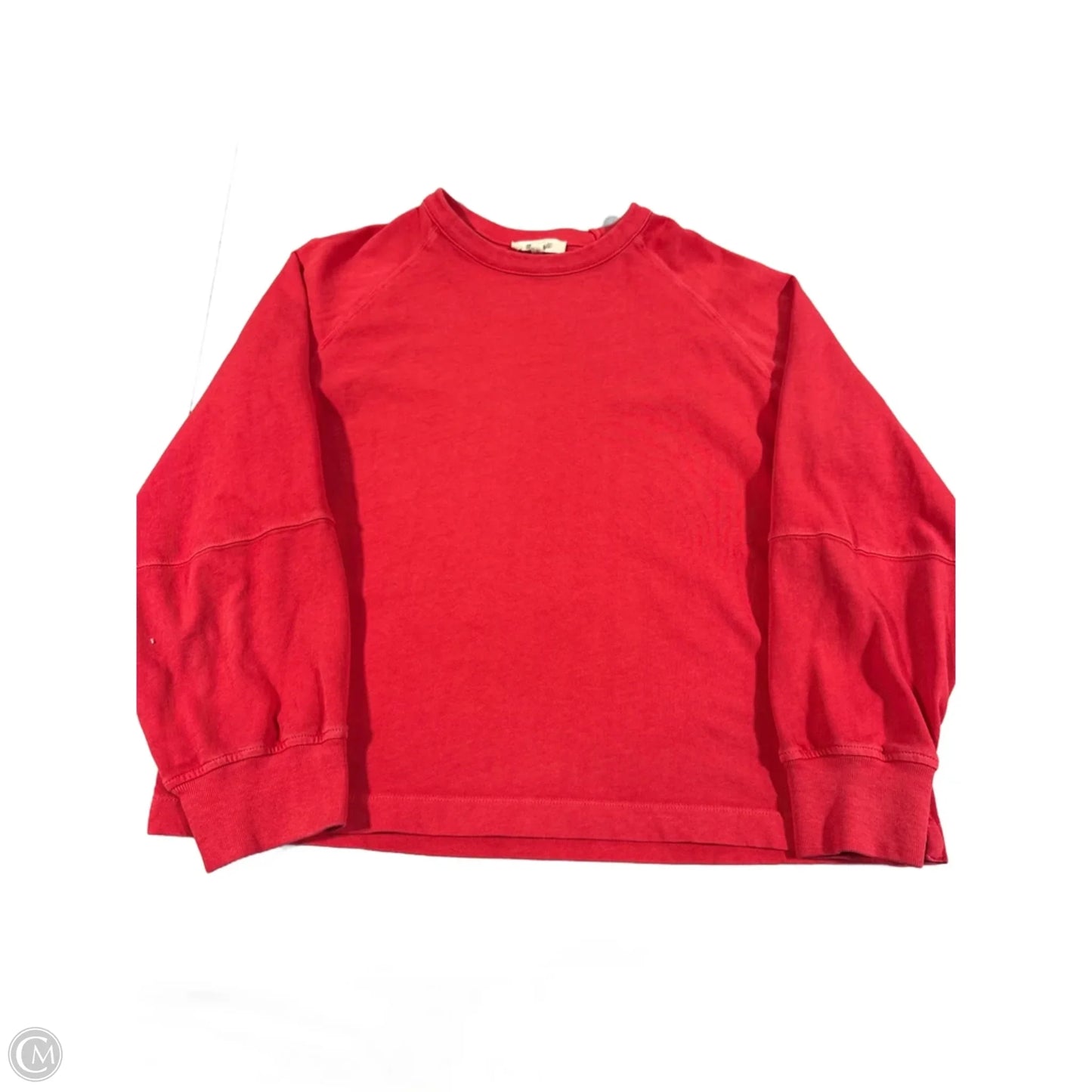 Top Long Sleeve By Madewell In Red, Size: S