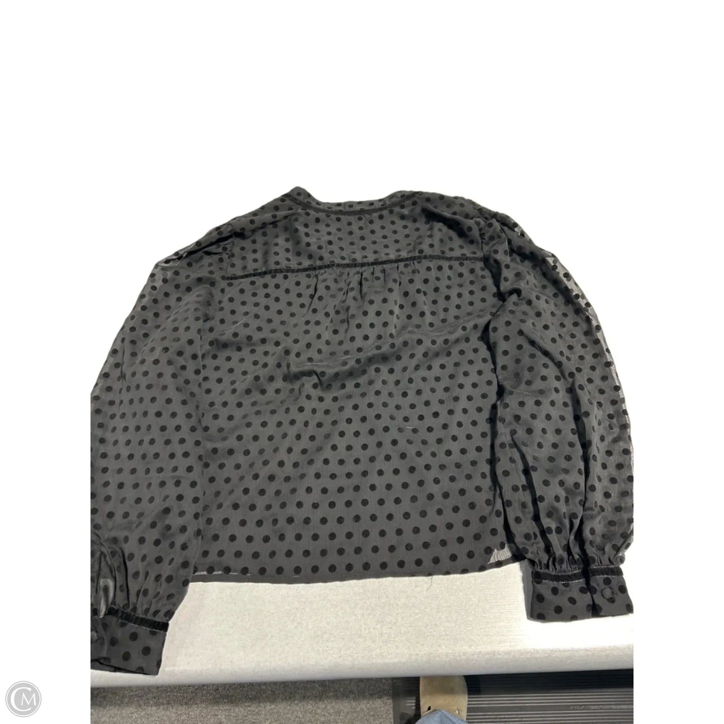 Top Long Sleeve By Loft In Black, Size: L