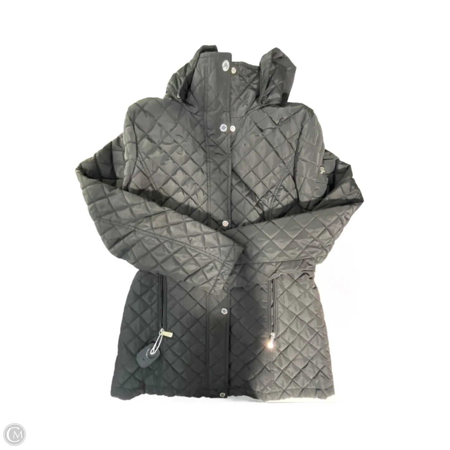 Coat Puffer & Quilted By Calvin Klein In Black, Size: M