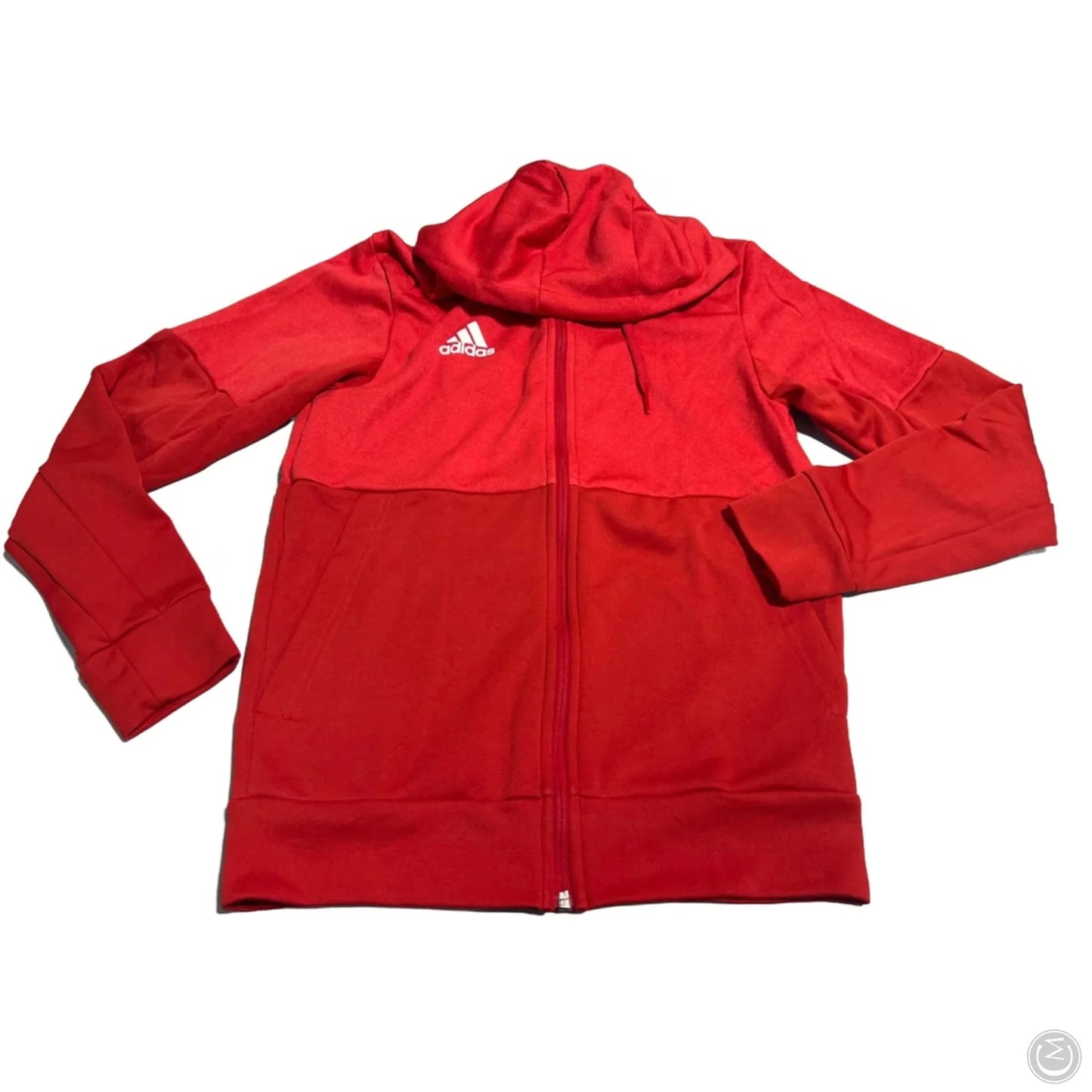 Athletic Jacket By Adidas In Red, Size: S