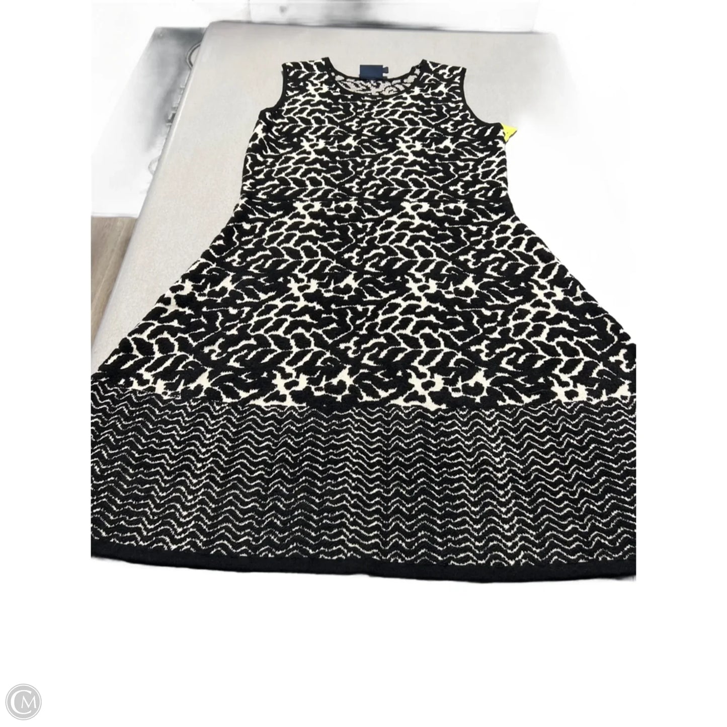 Dress Casual Midi By Just Taylor In Black & White, Size: Xl