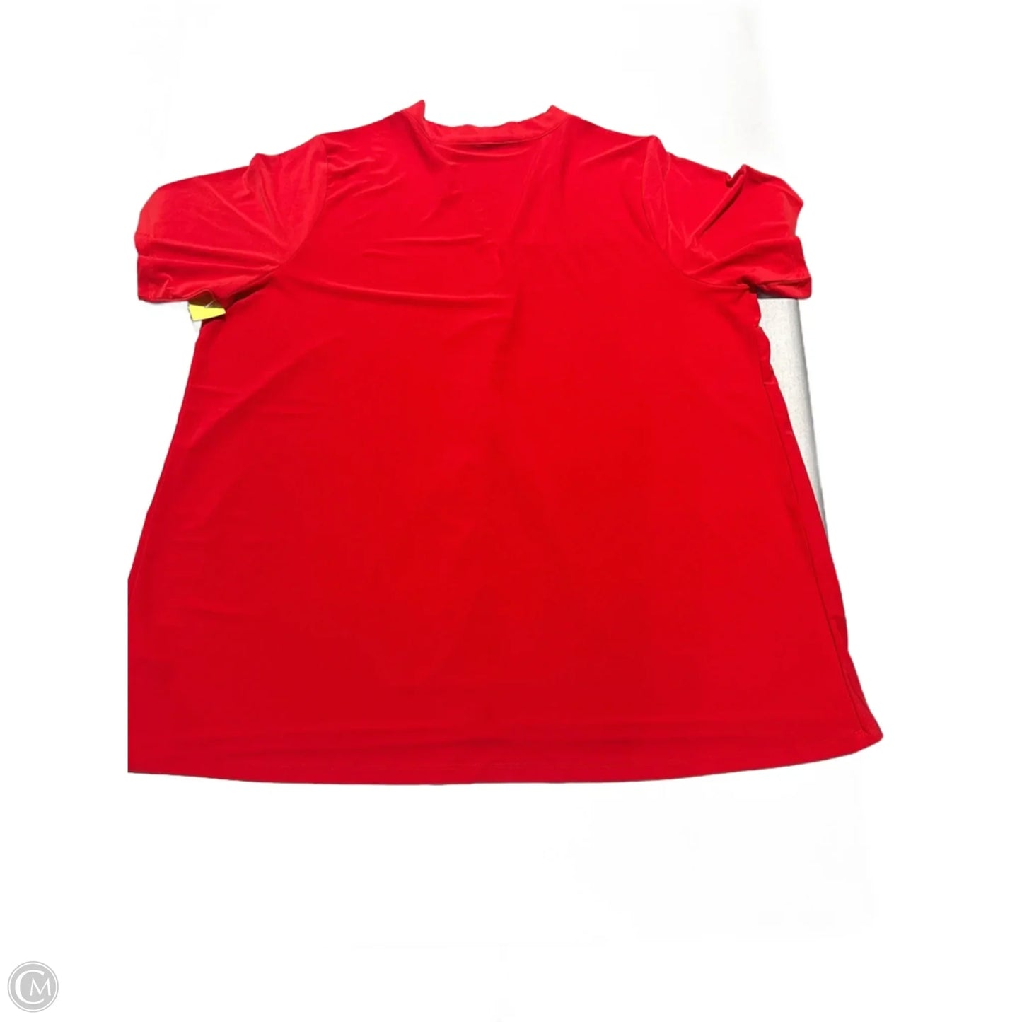 Top Short Sleeve By Cmc In Red, Size: 2x