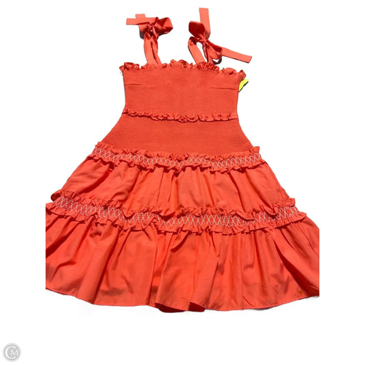 Dress Casual Short By Do + Be In Coral, Size: S