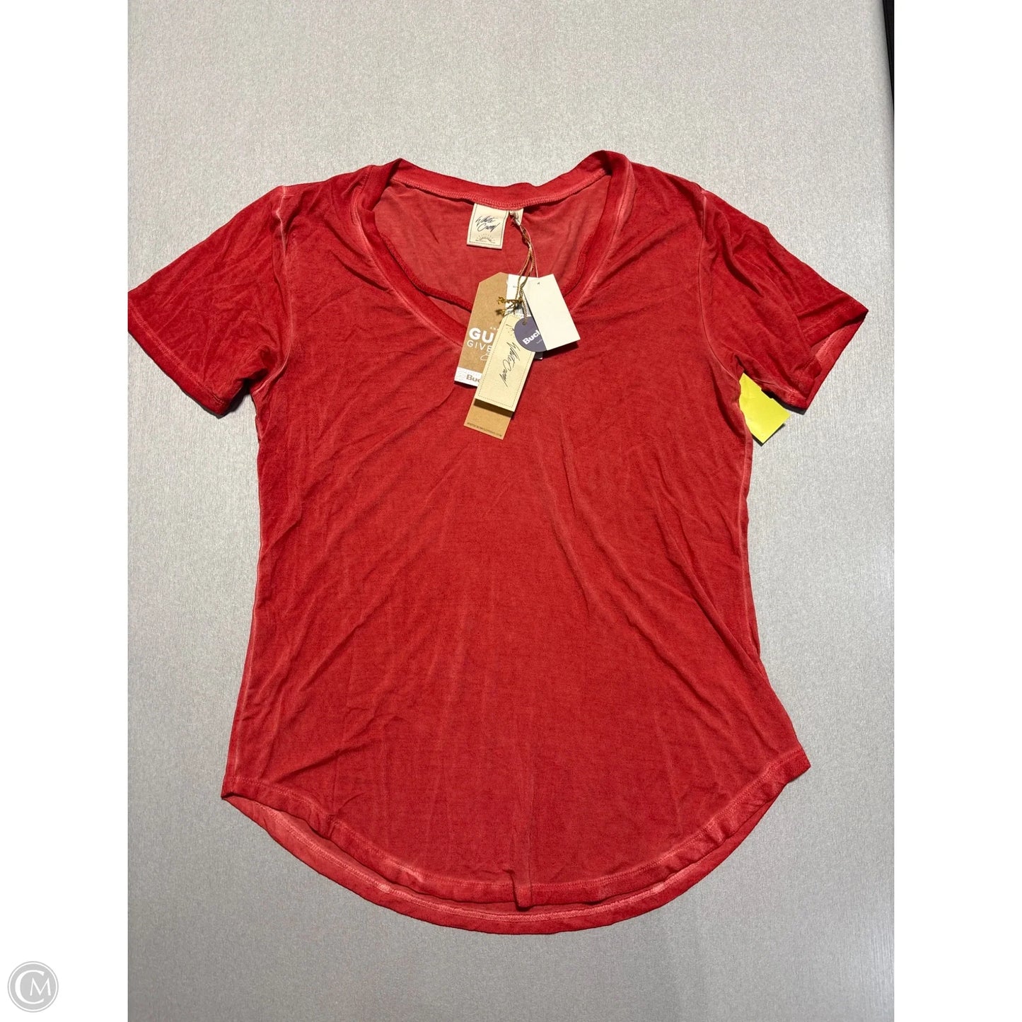 Top Short Sleeve By White Crow In Red, Size: S