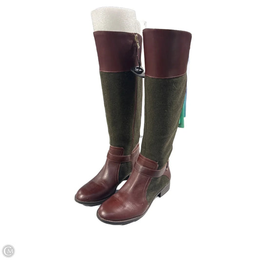 Boots Knee Flats By Antonio Melani In Brown & Green, Size: 8