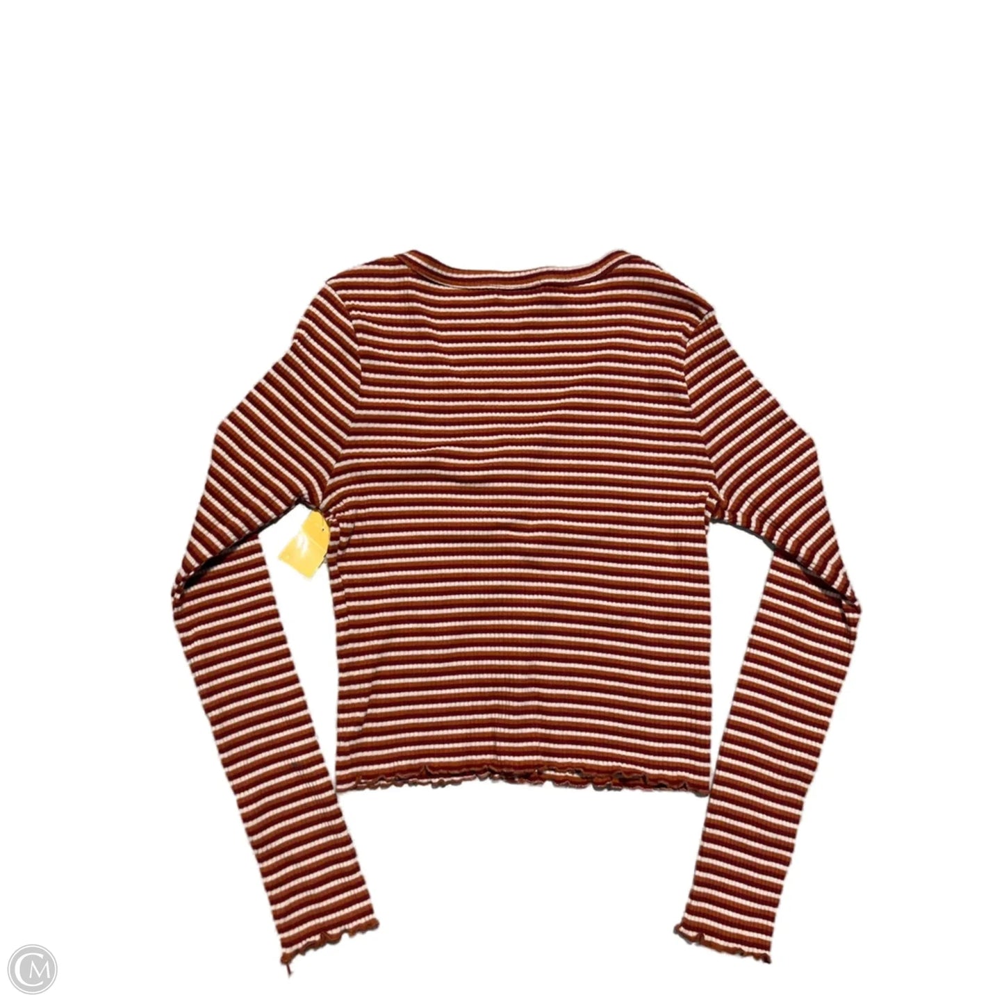 Top Long Sleeve By Cme In Striped Pattern, Size: Xl