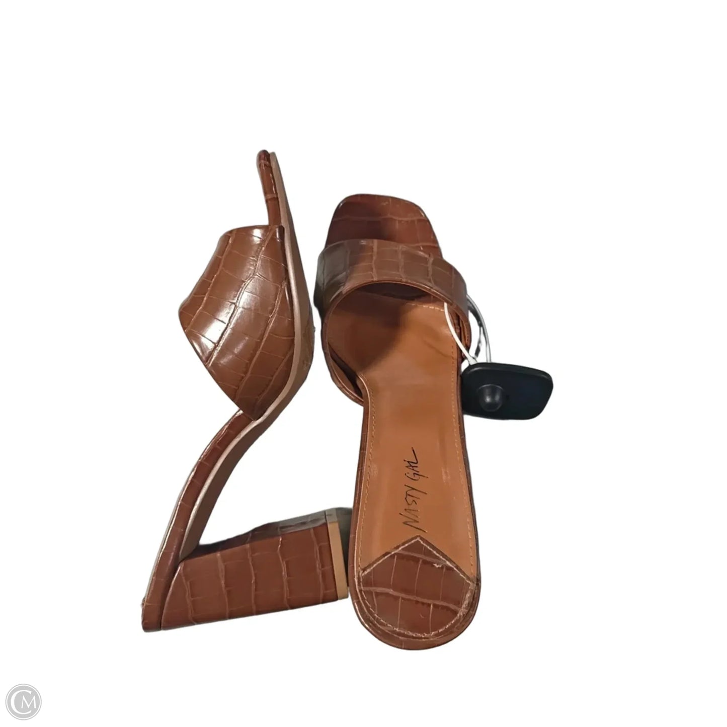 Shoes Heels Block By Nasty Gal In Brown, Size: 6
