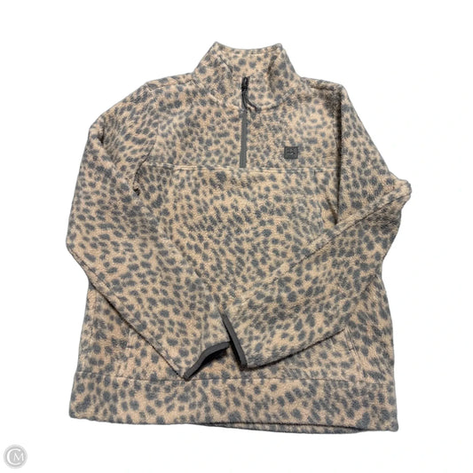 Jacket Fleece By Billabong In Animal Print, Size: M