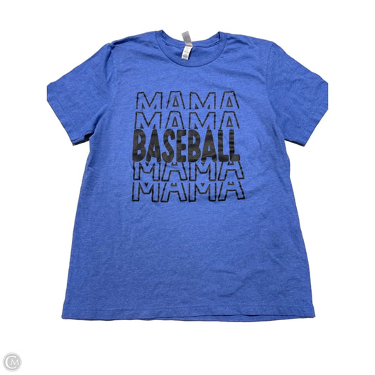 Top Short Sleeve By Canvas In Blue, Size: L