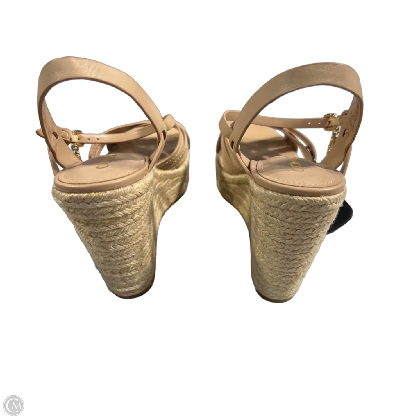 Sandals Designer By Coach In Tan, Size: 8