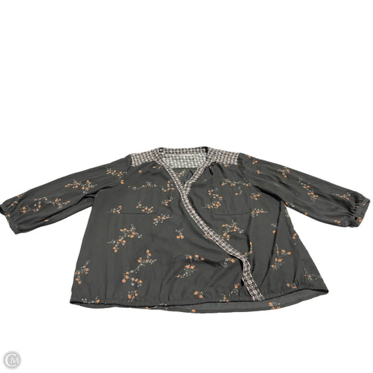 Blouse 3/4 Sleeve By Maurices In Black, Size: Xl