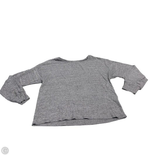 Top Long Sleeve Basic By Lucky Brand In Grey, Size: L