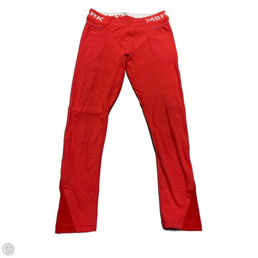 Athletic Leggings By Gym Shark In Red, Size: M