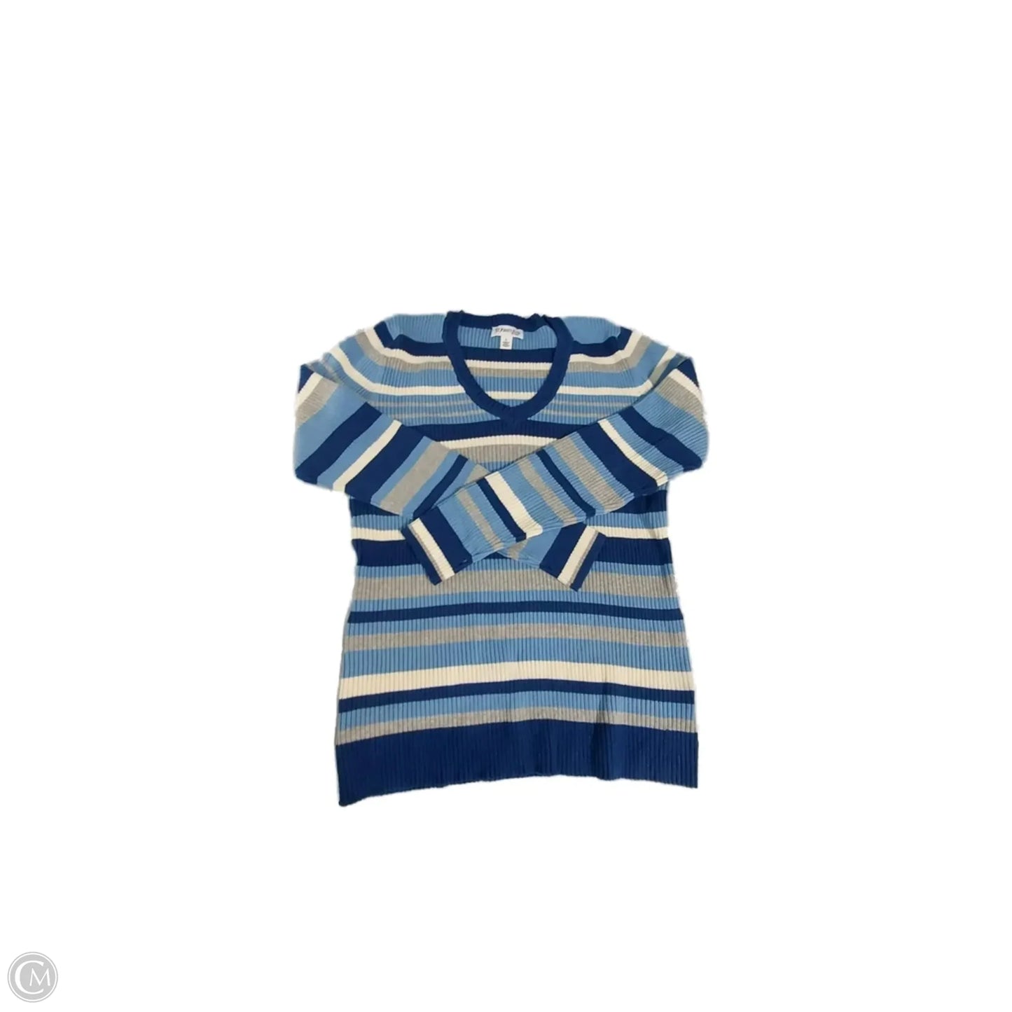 Top Long Sleeve By St Johns Bay In Blue, Size: L