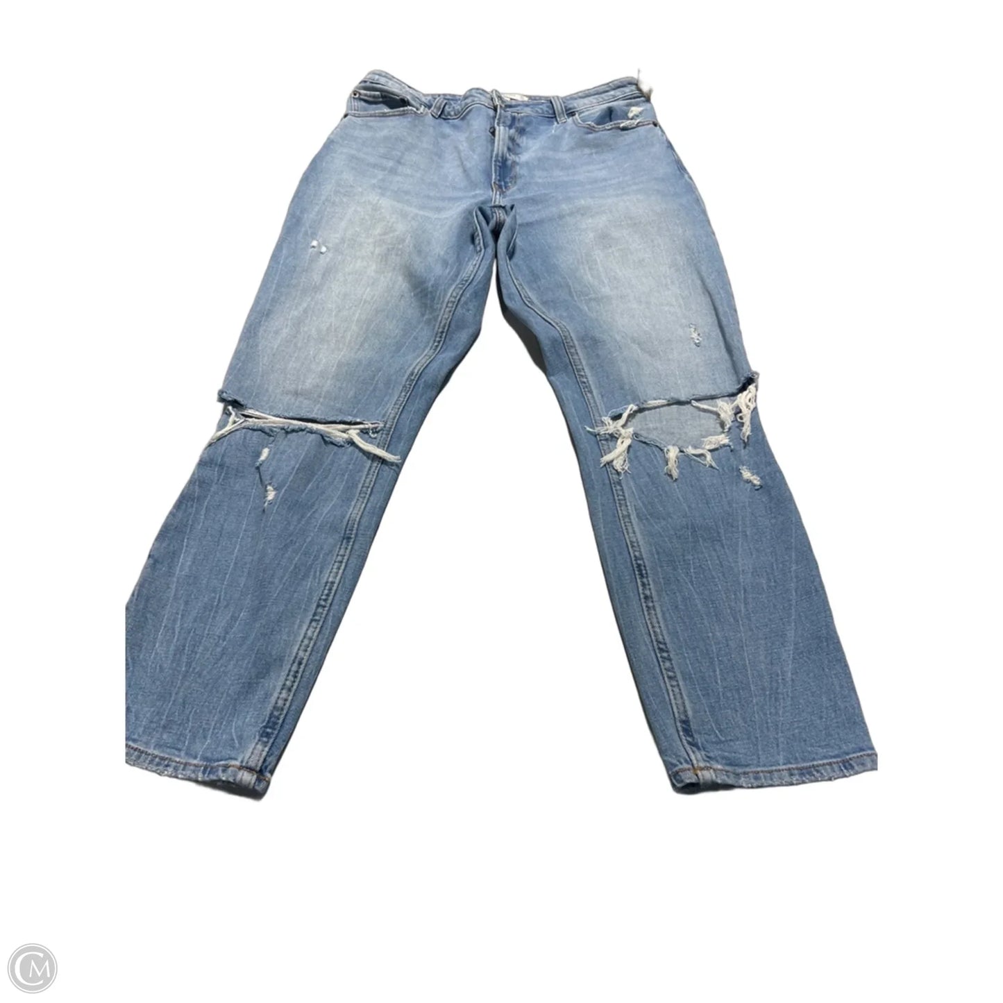 Jeans Straight By Abercrombie And Fitch In Blue Denim, Size: 12l