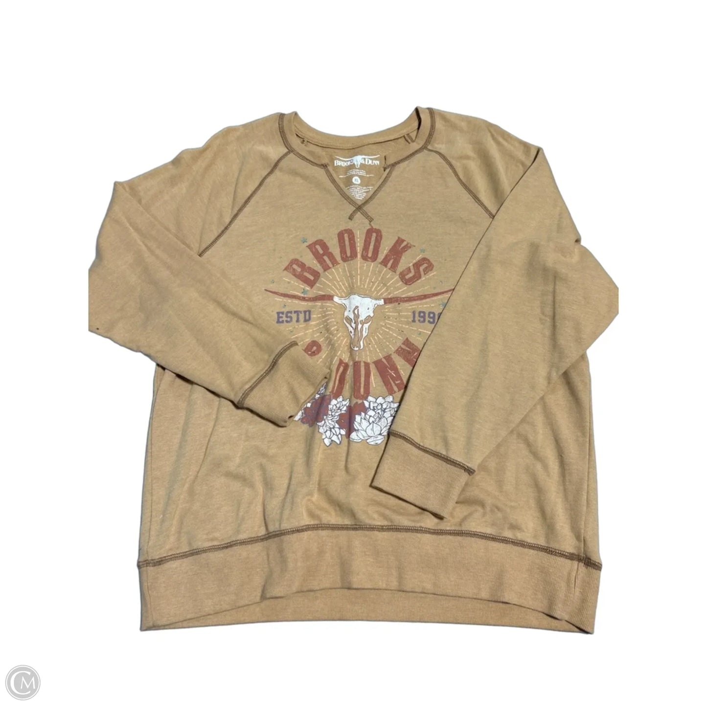 Top Long Sleeve By Cmc In Yellow, Size: Xl