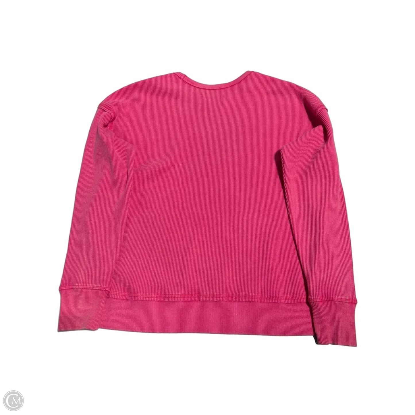 Top Long Sleeve By Seven 7 In Pink, Size: S