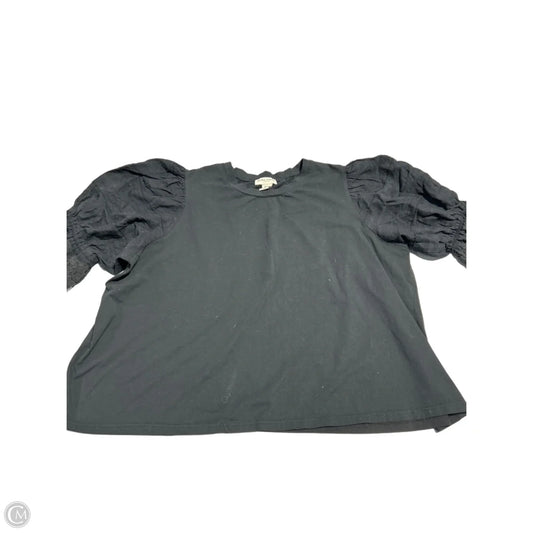 Top Short Sleeve By Laura Ashley In Black, Size: 3x