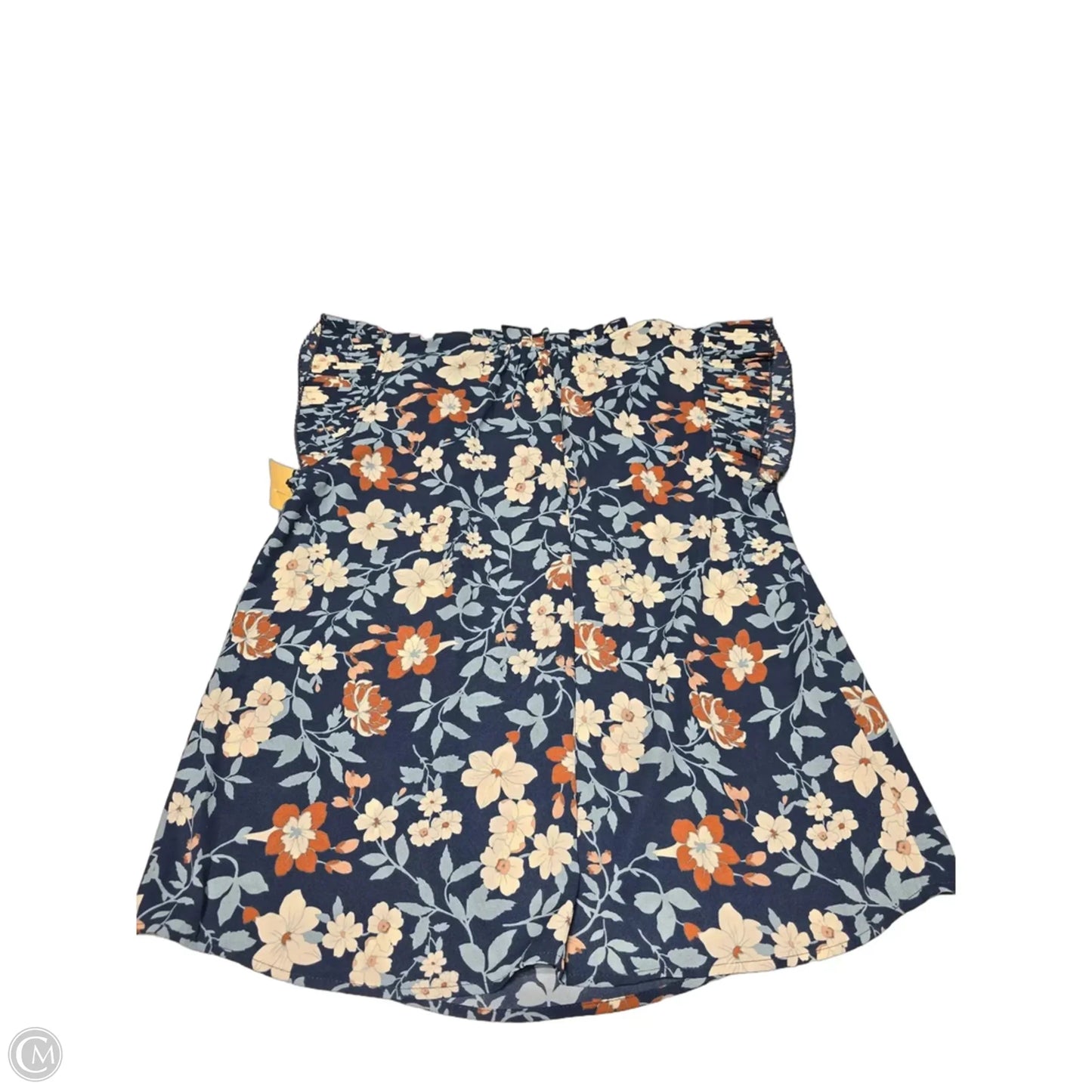 Top Short Sleeve By Voy In Blue, Size: L