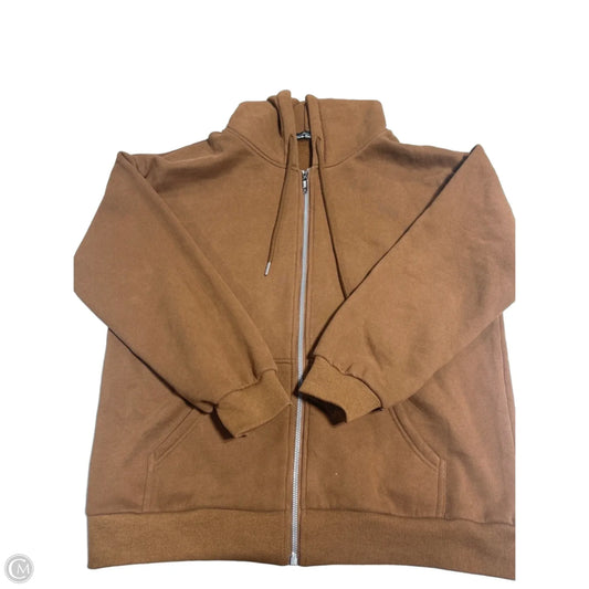 Sweatshirt Hoodie By Trendy Queen In Brown, Size: M