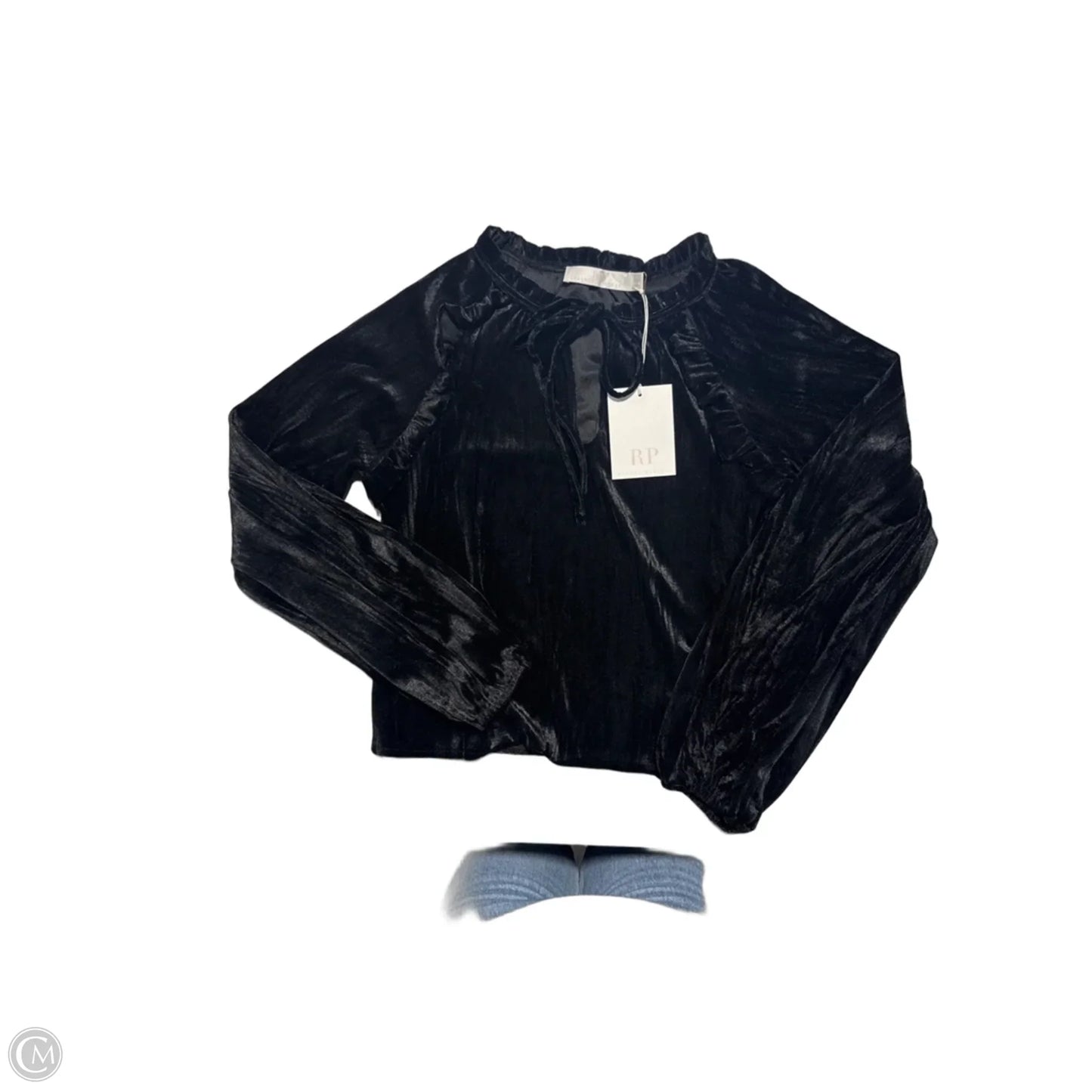 Top Long Sleeve By Cmc In Black, Size: S